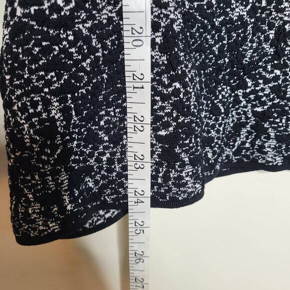 Reiss Long Sleeve Ballet Neckline Top - Abstract - Black Multi - Picture 5 of 10
